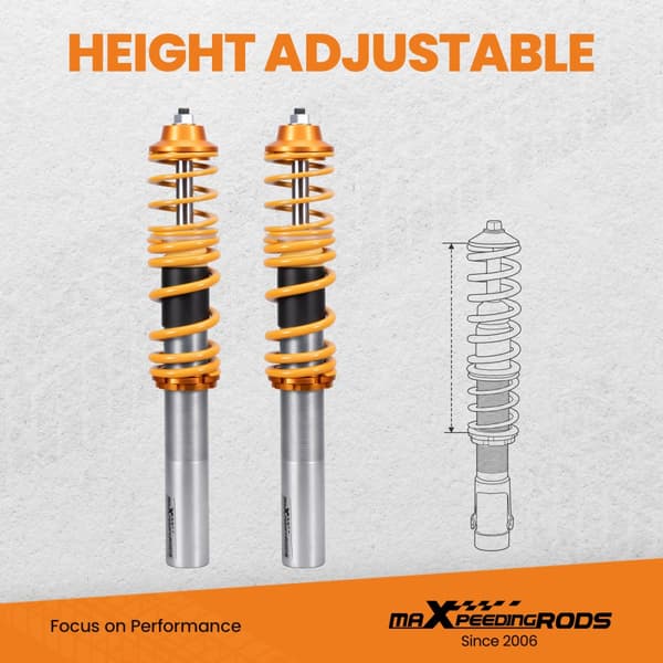 Coilovers til Renault Clio MK2, Justerbar Højde, Forbedret Håndtering, Letvægtsdesign