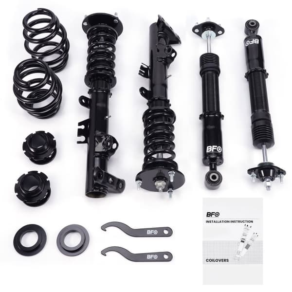 Coilovers för BMW 3 Series E36 Coupe, Justerbar Höjd, Tvårörsdesign, Hållbar Stålstruktur