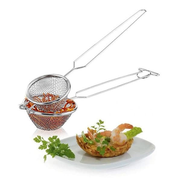 Si til at danne en fuglerede lavet af rustfrit stål - Hendi 646601