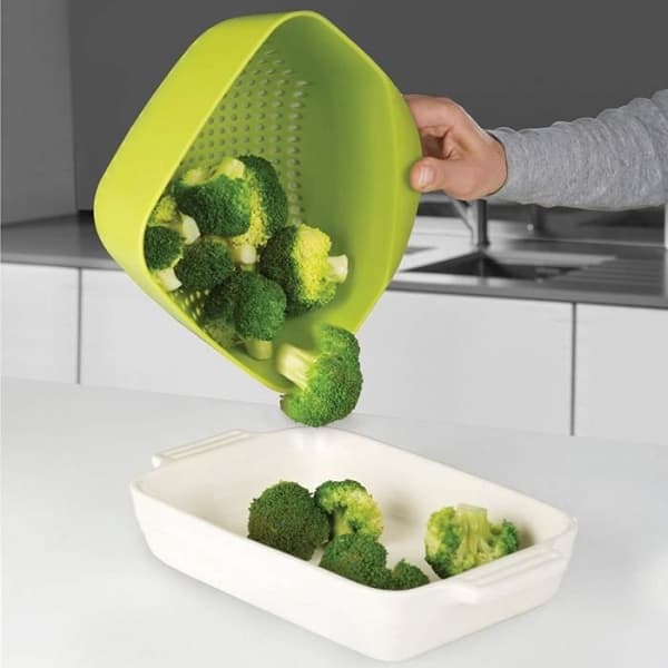 Joseph Joseph - Medium Green Plastic Square Durkslag