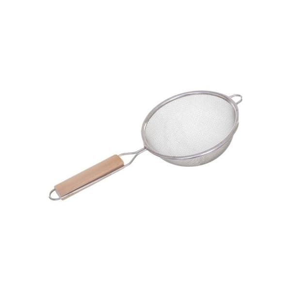 Secret de Gourmet - Set med 3 durkslag i rostfritt stål + trähandtag i rostfritt stål