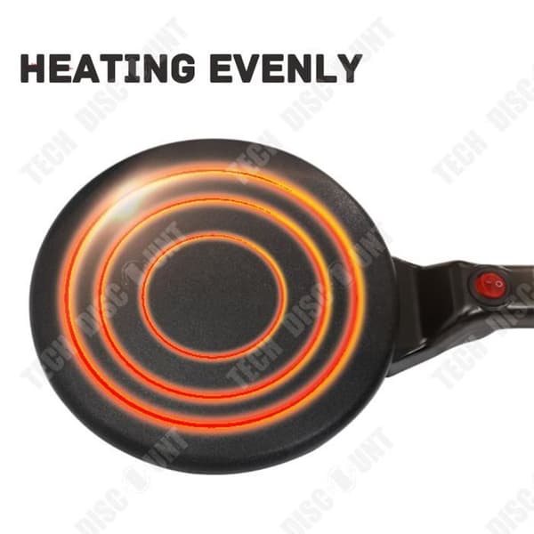 TD® pannkaksmaskin enkelsidig uppvärmning enknappsströmbrytare icke-hängande non-stick elektrisk hushållsgrill