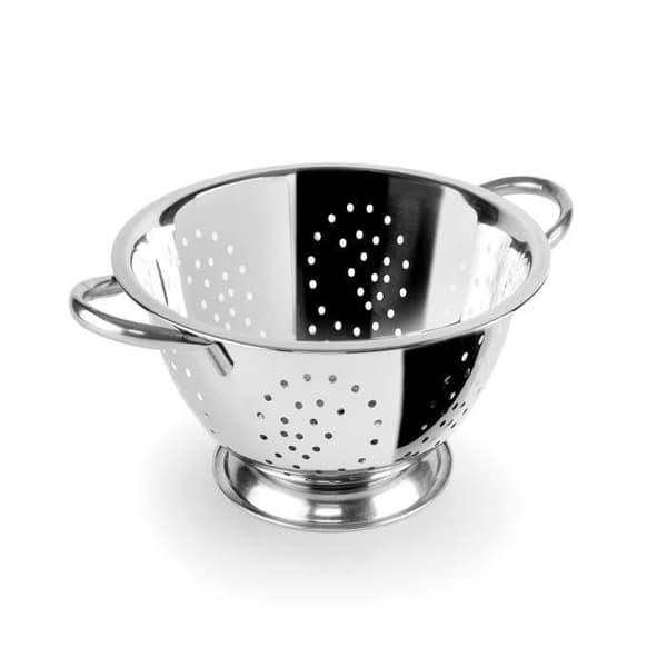 IBILI 711124 Durkslag på stativ, rostfritt stål, silver, 24 x 24 x 10,3 cm