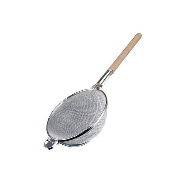 Sikt - Inox - 30 cm - Dubbla näten - Hållbar - Handtag i trä