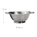 Miniatyrbild 4 av 6: Relaxdays pastasilar, inox, avrunnen med handtag, rund bas, avrunna sallad, grönsaker, nudlar, Ø 28 cm, silverfärgad