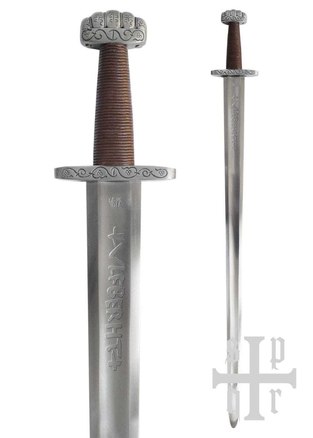 Ballinderry Ulfberht Sword, Steel Hilt, Viking Sword, Practical Blunt SK-B