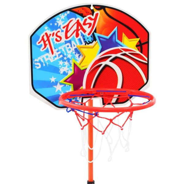 vidaXL Basketkurvsett med ball for barn