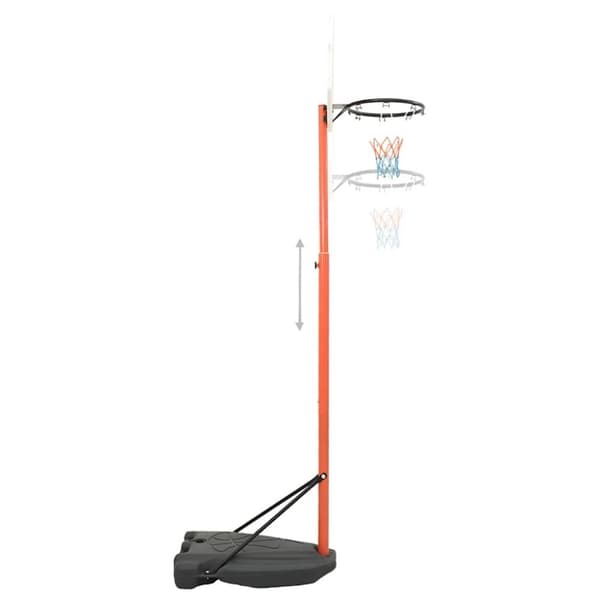 vidaXL Flyttbar basketkorg justerbar 180-230 cm