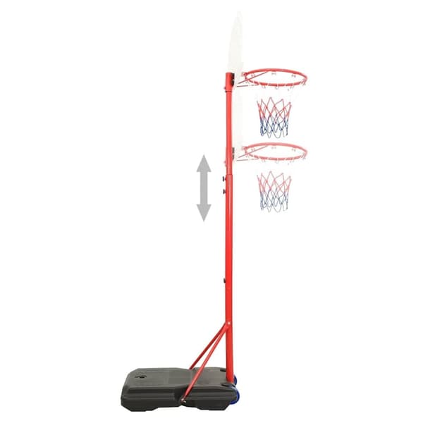 vidaXL Flyttbar basketkorg justerbar 200-236 cm