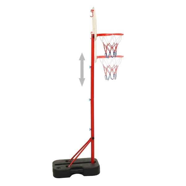vidaXL bærbart basketballsæt justerbart 138,5-166 cm