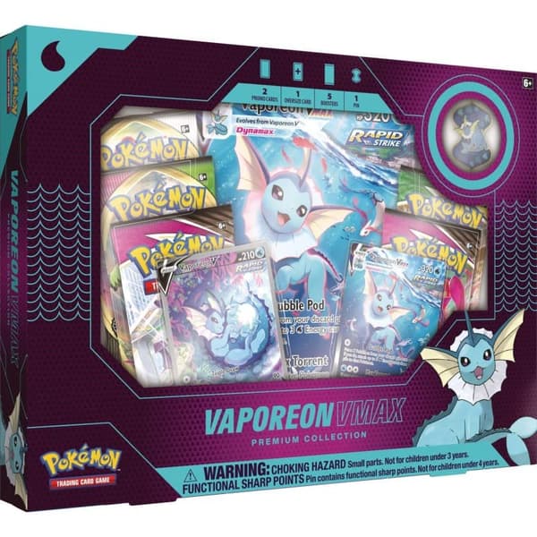 Pokemon Vaporeon VMax Premium Collection Box