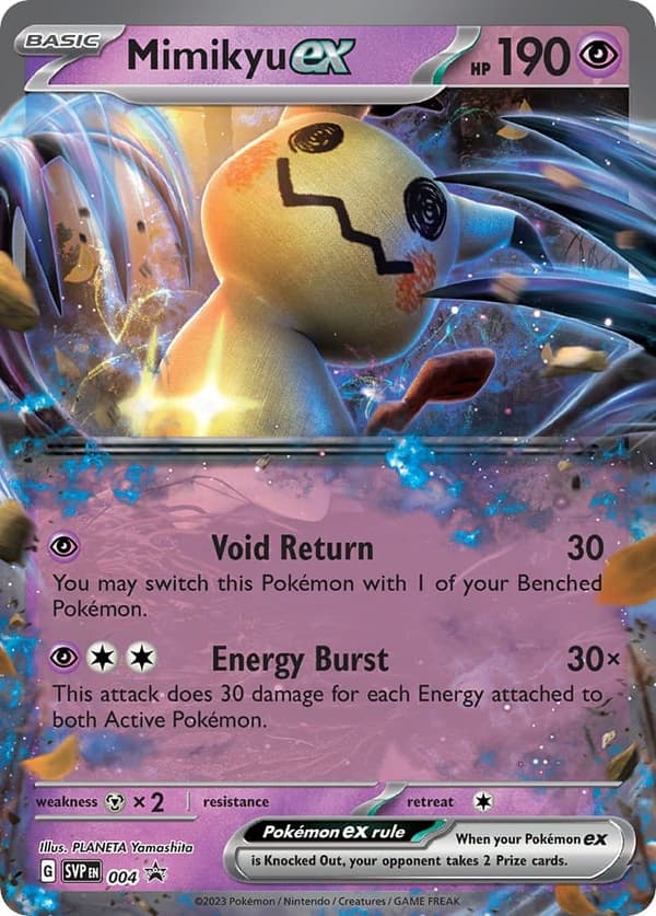 Pokemon Mimikyu Holo Kort