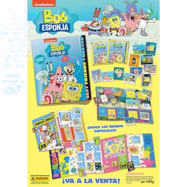 Panini Svampebob Firkant Kuvertkuvert 50 Enheder