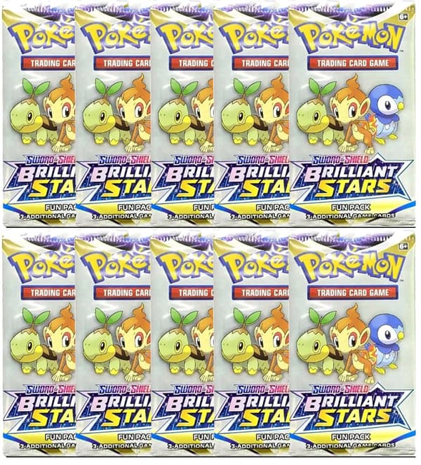 10st Pokemon Brilliant Stars Fun Packs