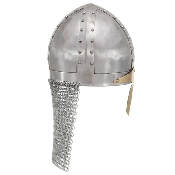 The Living Store Korsriddarhjälm för LARP silver stål - Samlarvapen