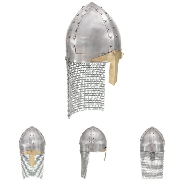 The Living Store Korsriddarhjälm för LARP silver stål -  Samlarvapen