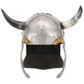 Miniatyrbild 2 av 2: Fantasibaserad vikingahjälm för LARP silver stål