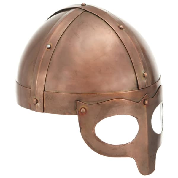 Vikingahjälm för LARP koppar stål