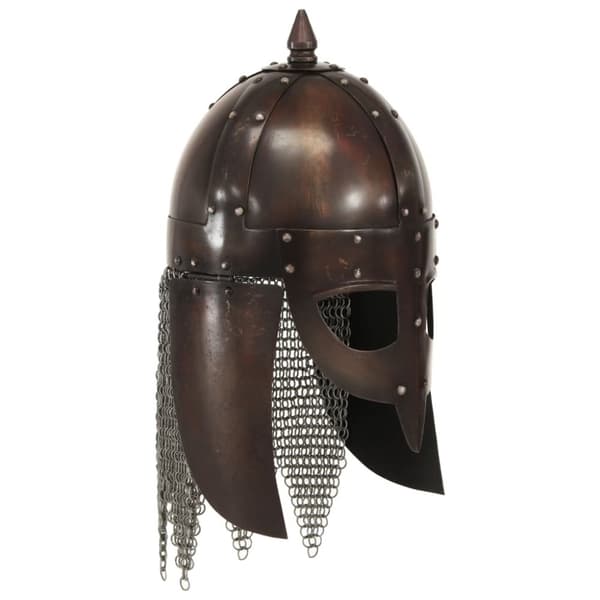 Vikingahjälm för LARP koppar stål