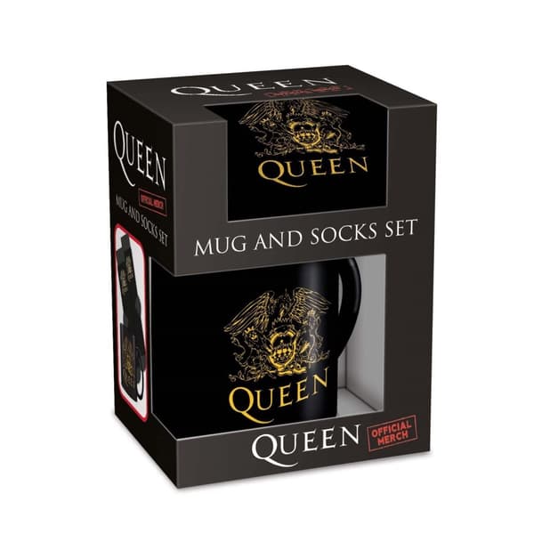 Pyramid International - QUEEN Mug  Sock Set - UK sizes 3-8 (EU 36-41)
