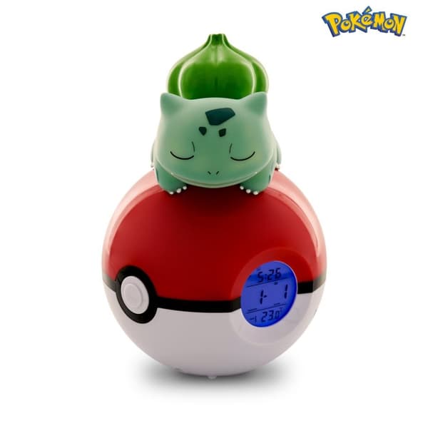 Pokmon Bulbasaur Light-Up FM Alarm Clock
