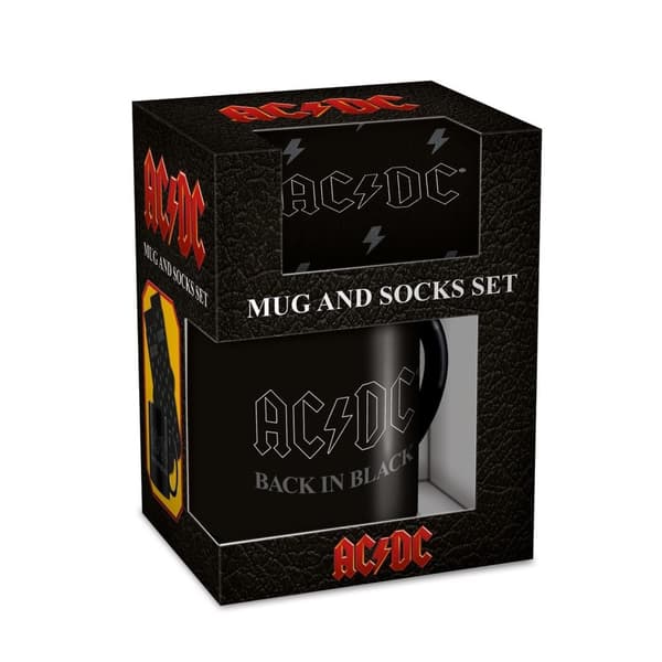Pyramid International - AC/DC Mug  Sock Set - UK 3-8 / EU 36-41