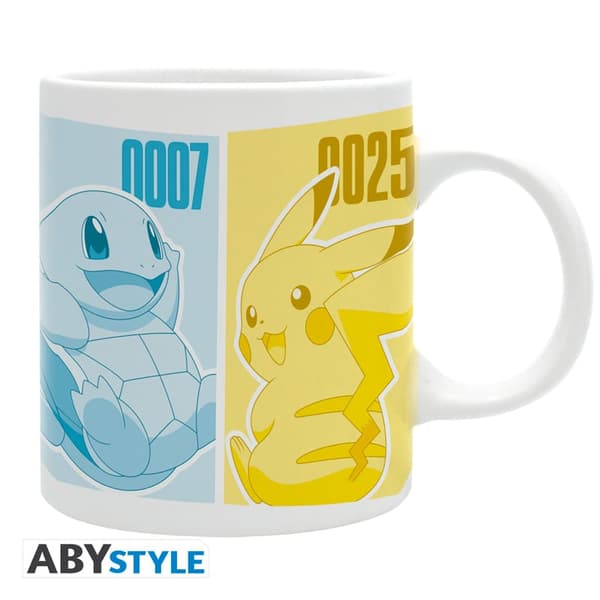 POKEMON Mug - Pikachu  Kanto Starters - 320 ml