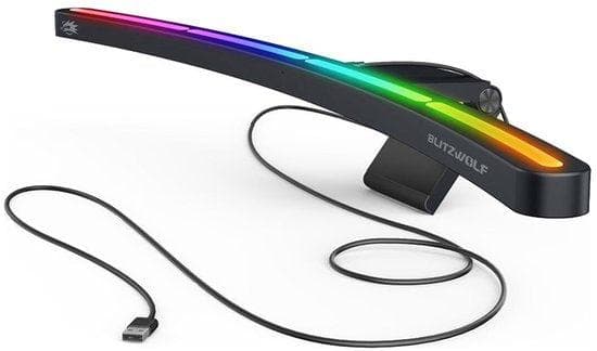 Bent Monitor Light - Monitor Lamp - Curved - Desk Lamp - Laptop Lamp - PC Lamp - RGB Desk Lamp - USB