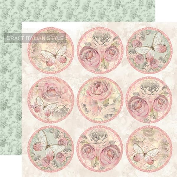 Paper Pad Stamperia - Shabby Rose - 12x12 Tum