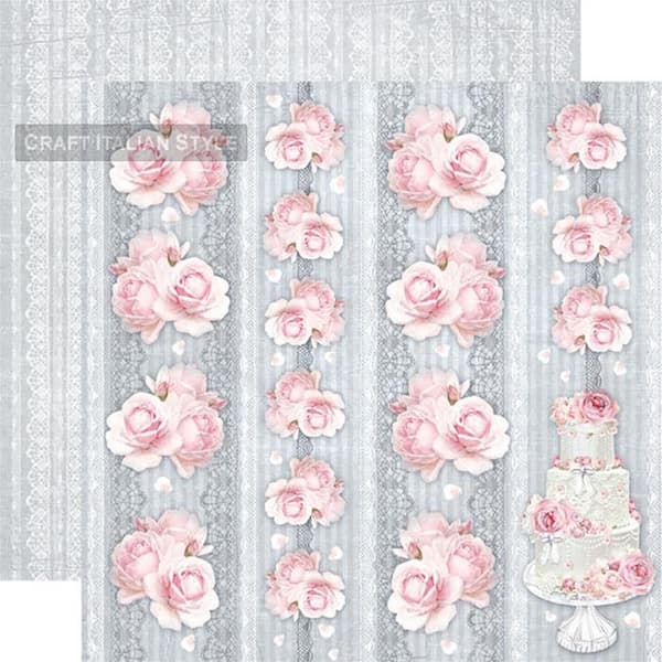 Paper Pad Stamperia - Wedding - 12x12 Tum