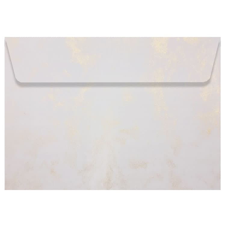 Kuvert C5 - White Marble Metallic - 10 st - 120 g