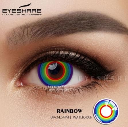 Kontaktlinser färgade linser halloween pride cosplay lins