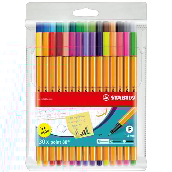 Fineliner Point 88 30-pack Stabilo