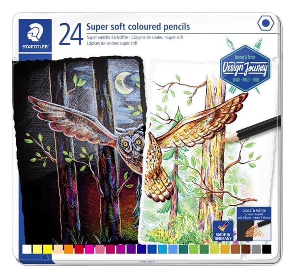Supermyke fargeblyanter Design Journey 24 stk. Staedtler