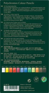 Färgpennor Polychromos Metalletui 12-pack Faber-Castell