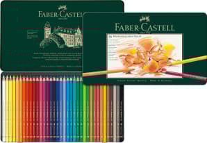 Polychromos Fargeblyanter Metalletui 36 pakning Faber-Castell