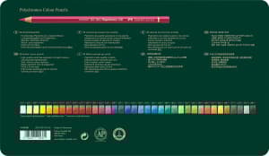 Polychromos Fargeblyanter Metalletui 36 pakning Faber-Castell