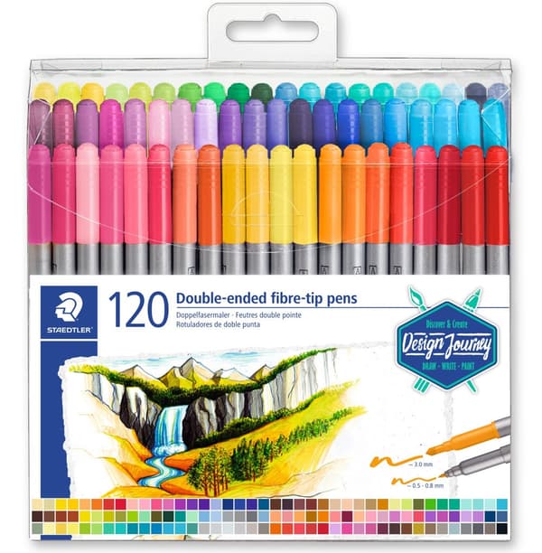 Tusj Dobbel spiss Design Journey 120 stk. Staedtler