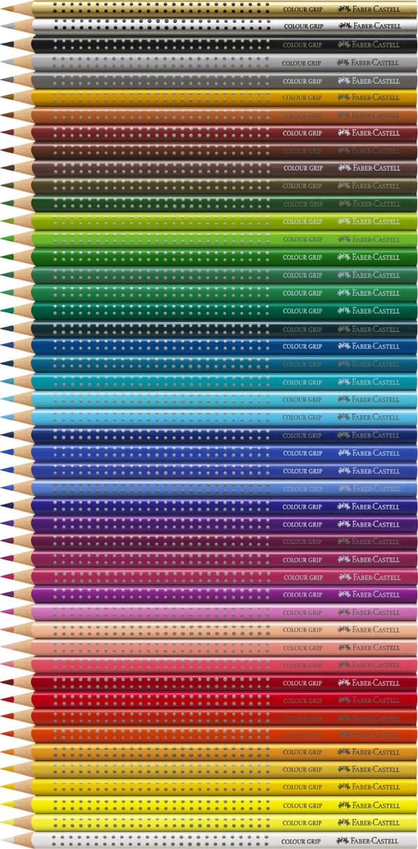 Akvarellpennor Grip 48 färger Faber-Castell