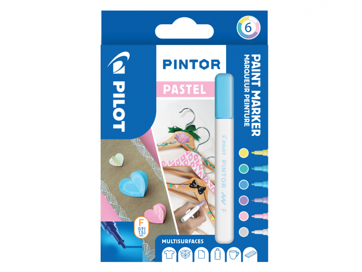 PILOT Märkpenna Pintor Fine 6-pack Pastell