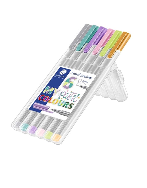 Triplus® fineliner 6-pack i STAEDTLER-box 03 mm fiberspets Pastel Staedtler