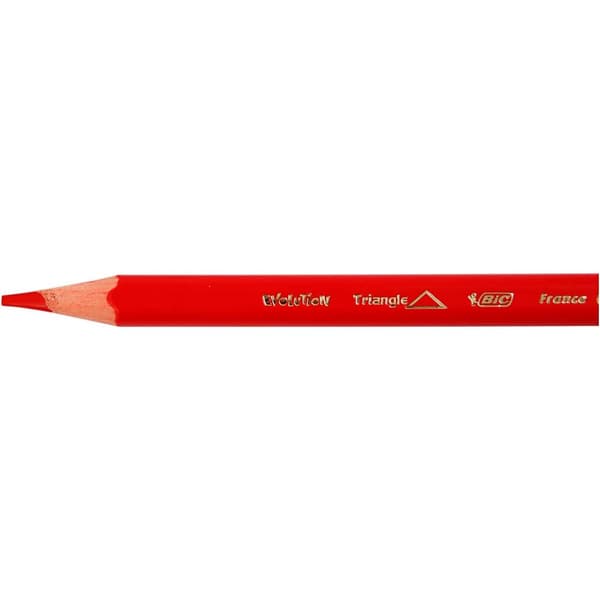 Bic Evolution Kids färgpennor - 12 st - 5 mm - Mixade färger - Trekantiga