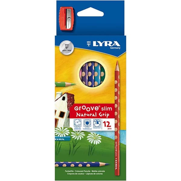 Lyra Groove Slim färgpennor - Mixade Färger - 12 st