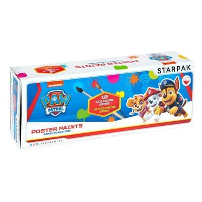 Farby plakatowe 12kol 20 ml Psi Patrol. STARPAK