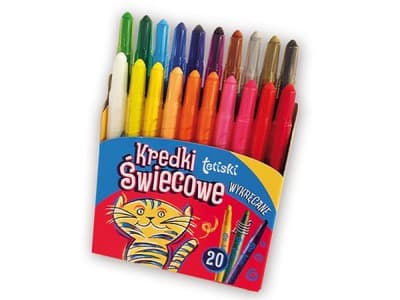 Kredki 20kol tetiski świecowe wykręcane