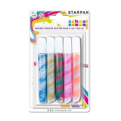 Klej brokatowy 2kol 10,5ml MIX blister STARPAK