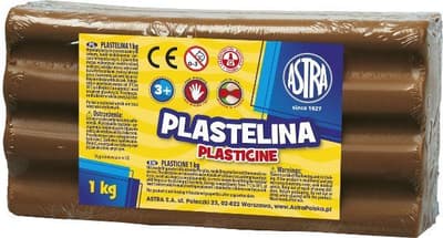 Plastelina 1kg brązowa ASTRA