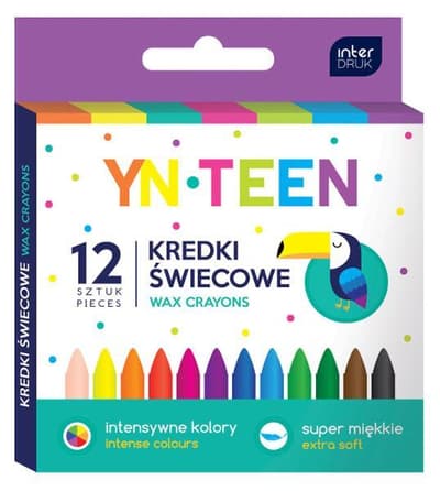 Kredki świecowe 12kol. Noster
