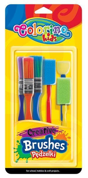 Pędzelki kreatywne 6 szt. blister Colorino Kids 39031