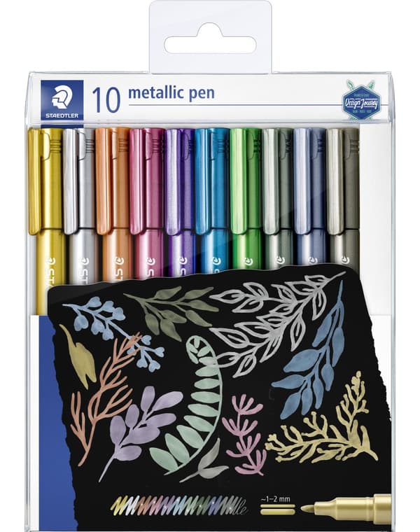 Metallic pennor 10-p Staedtler